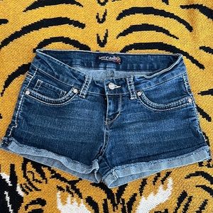 Levi’s Juniors Dark Blue Denim Short Shorts